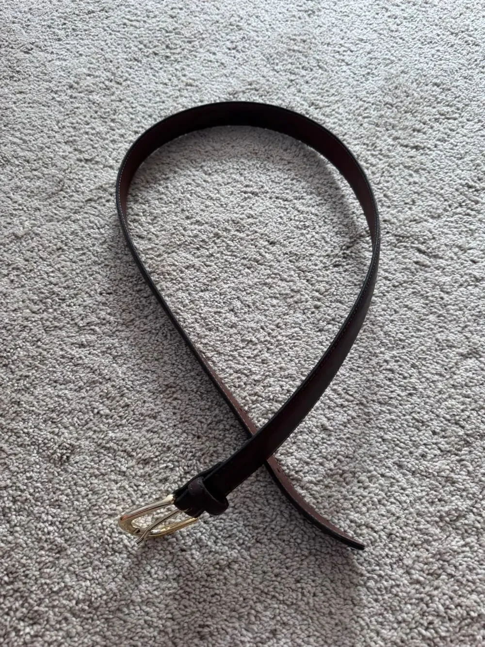 Handcrafted Brown Leather Belt Men's Size 38 Made in America Genuine on Bonded